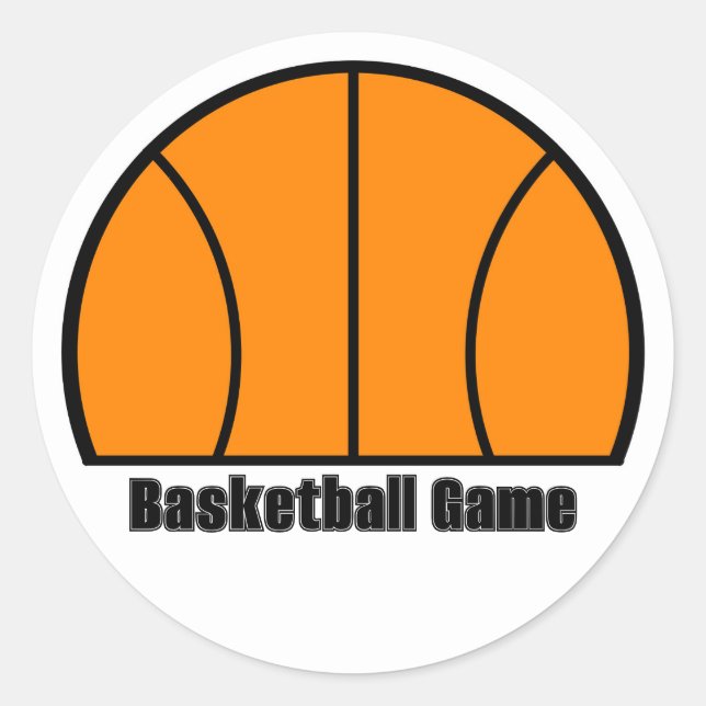 Basketball Game Sticker (Front)
