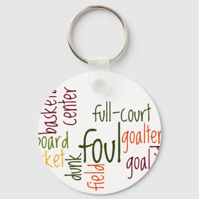 Basketball games.png key ring (Front)