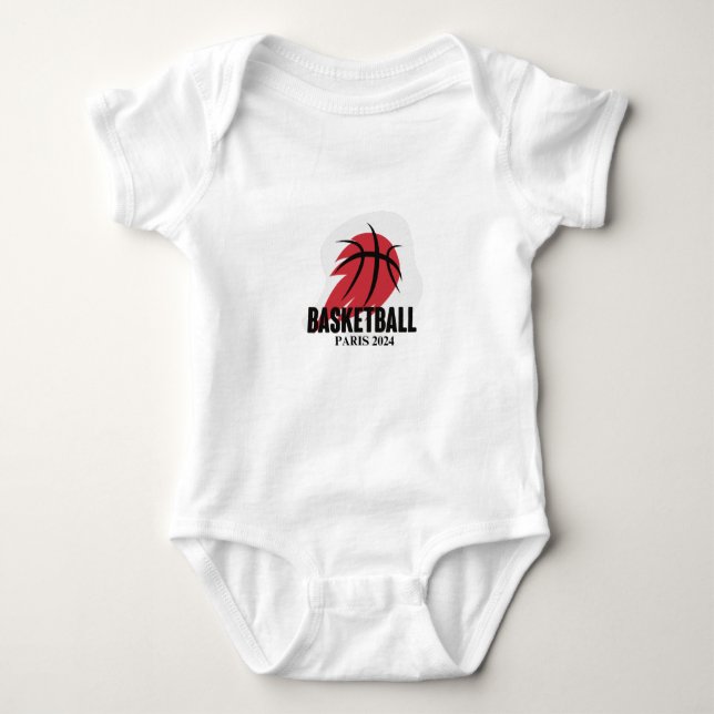 Basketball Gaming Baby Bodysuit (Front)