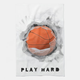 Basketball Gear Tea Towel