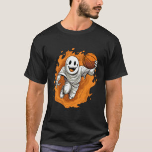 Basketball Ghost - Halloween Ghost Playing Basketb T-Shirt