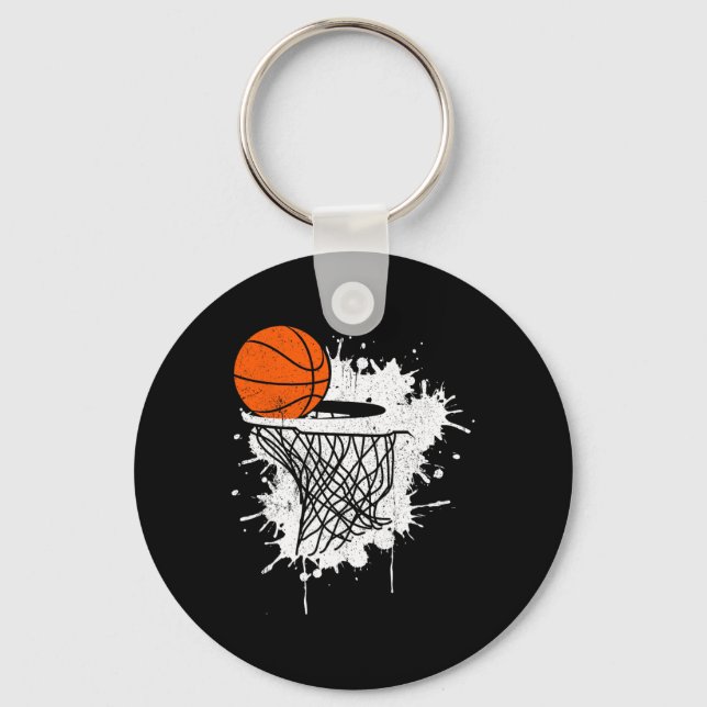 Basketball Gift For Coach Player Boys Girls Men Yo Key Ring (Front)