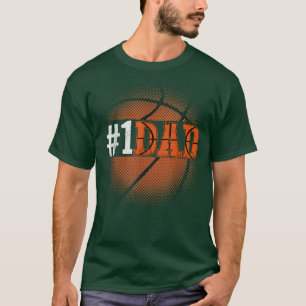 Basketball Gift for Daddy from Son and Daughter 1  T-Shirt