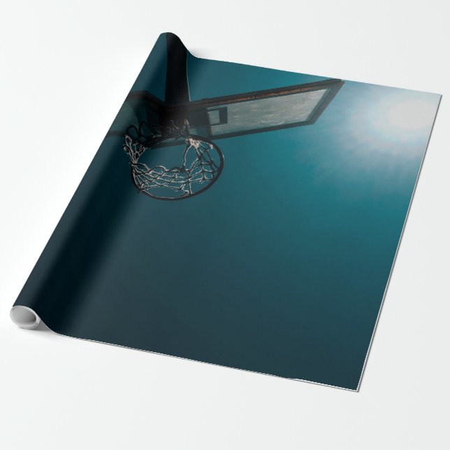 Basketball gift wrapping paper (Unrolled)