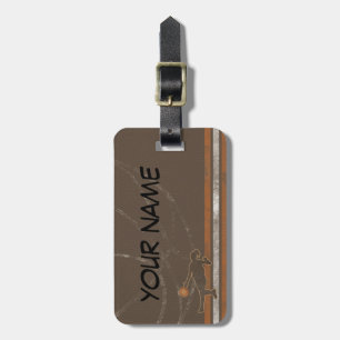 Basketball Girl bag tag