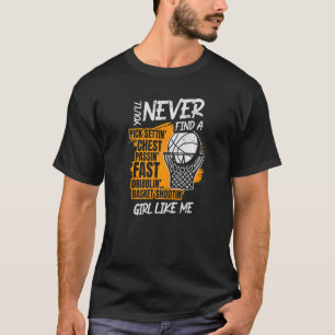Basketball Girl Basketball Player Hooper Streetbal T-Shirt