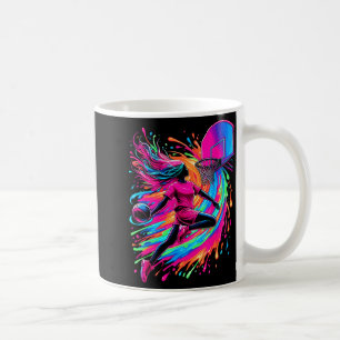 Basketball Girl Colorful  Coffee Mug