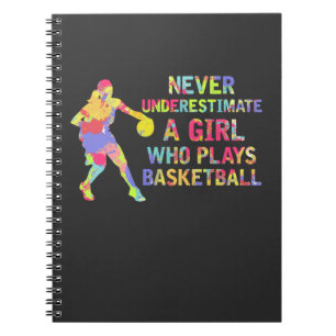 Basketball Girl Colourful Athlete Notebook