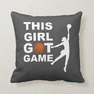Basketball Girl Cushion