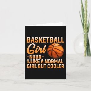 Basketball Girl Definition Basket Ball Woman Sport Card