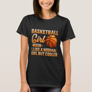 Basketball Girl Definition Basket Ball Woman Sport T-Shirt