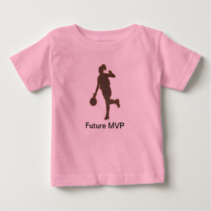 Basketball Girl Future MVP Romper Baby T-Shirt