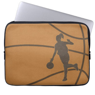 Basketball Girl Laptop Sleeve