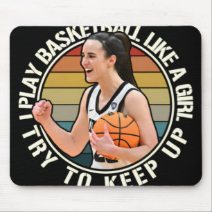 Basketball Girl  Mouse Pad