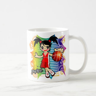 basketball girl mug