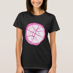 Basketball Girl Pink Watercolor T-Shirt