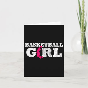 Basketball Girl Player Silhouette Sport Gift Card
