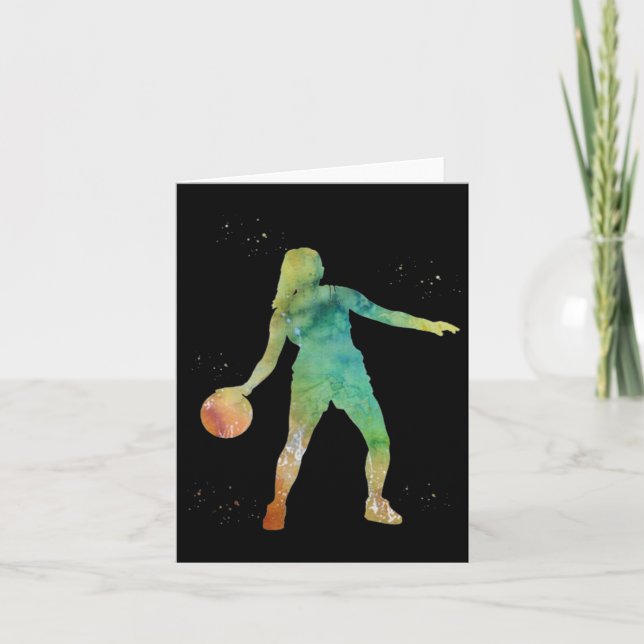 Basketball Girl Playing  Card (Front)
