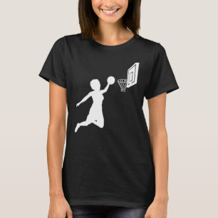 Basketball Girl Slam Dunk Basketball  Basketball T-Shirt