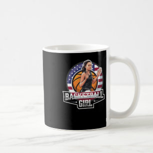 Basketball Girl Usa Coffee Mug