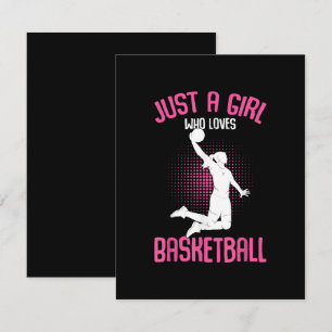 Basketball Girl Women Card