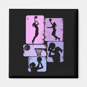 Basketball Girl Women Girls Kids Magnet