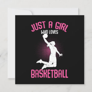Basketball Girl Women Invitation