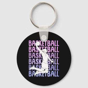 Basketball Girl Women Kids  Key Ring