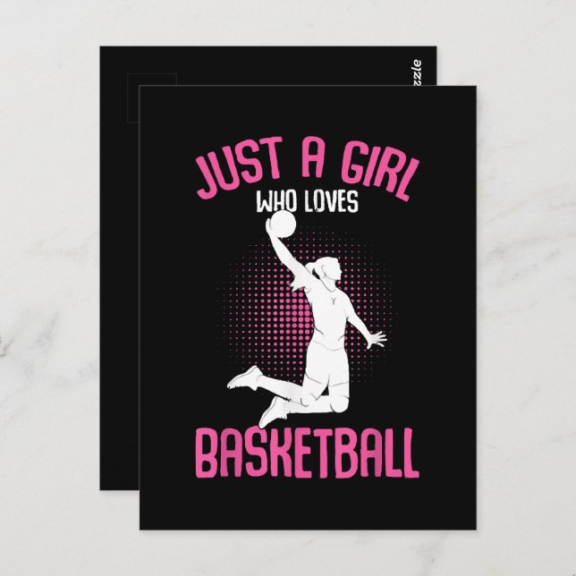 Basketball Girl Women Postcard (Front/Back)