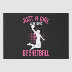 Basketball Girl Women Tissue Paper