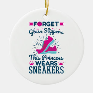 Basketball Girls This Princess Wears Sneakers Ceramic Ornament
