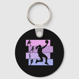 Basketball Girls Women Kids 1 Key Ring