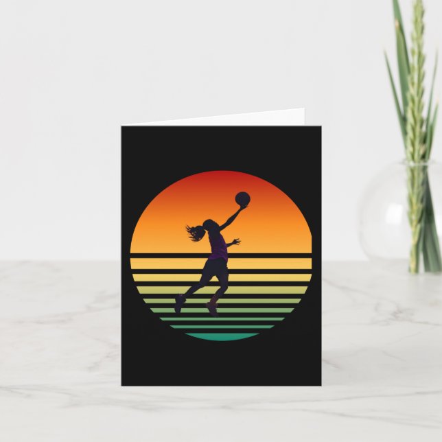 Basketball Girs  Card (Front)