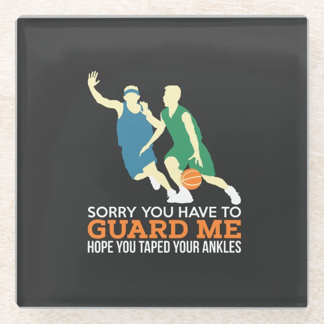 Basketball Glass Coaster (Front)