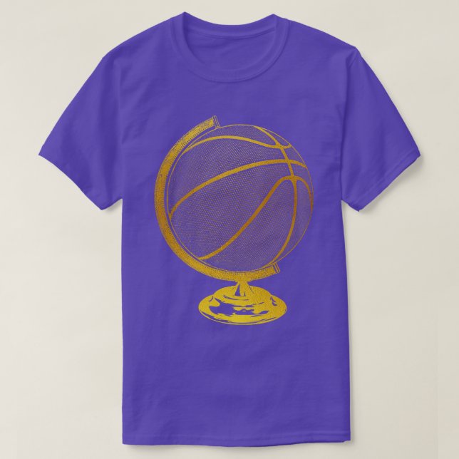 Basketball Globe T-Shirt (Design Front)