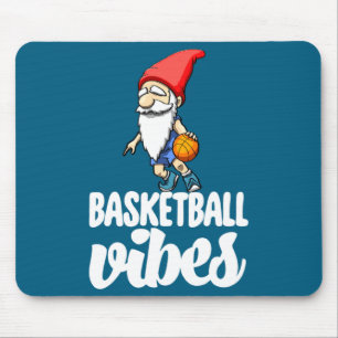 Basketball Gnome Baseball Game Celebration Women Mouse Pad