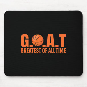 Basketball Goat Tee Calm Down I Goat This Tee G.o. Mouse Pad