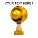 Basketball Gold Trophy Standing Photo Sculpture<br><div class="desc">Basketball Gold Trophy</div>