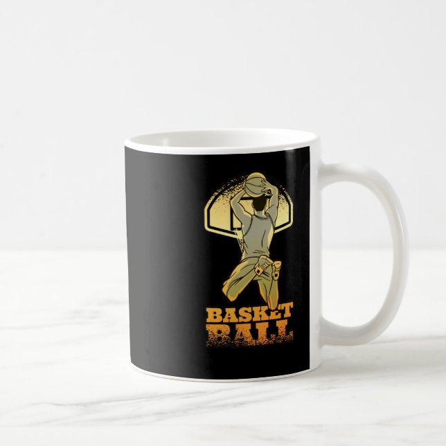 Basketball Gold W  Coffee Mug (Right)