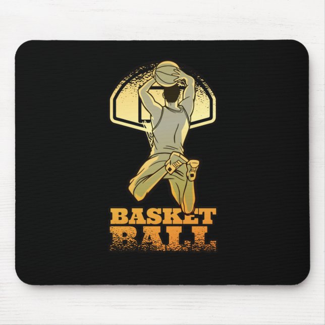 Basketball Gold W  Mouse Pad (Front)