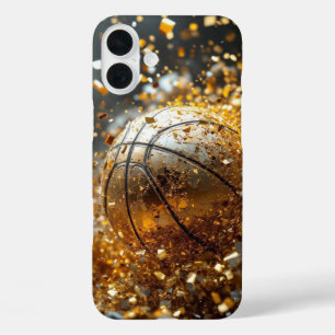 Basketball Golden Hoops  iPhone 16 Plus Case