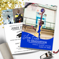 Basketball Graduation Announcement Invitation