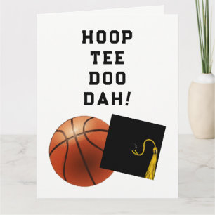 Basketball Graduation Card