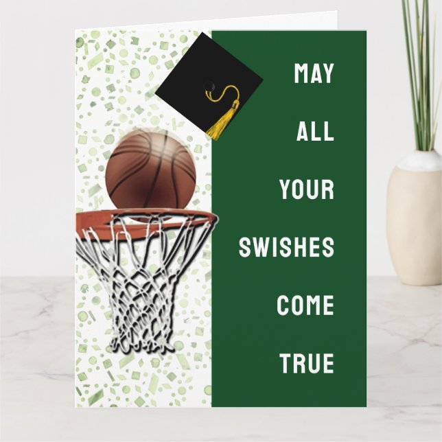 Basketball Graduation Card (Front)