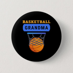 Basketball Grandma  6 Cm Round Badge
