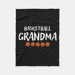 Basketball Grandma Grandmother Grammy Nana Mimi Fleece Blanket