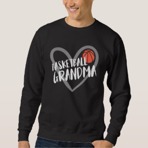 Basketball Grandma Heart Sweatshirt