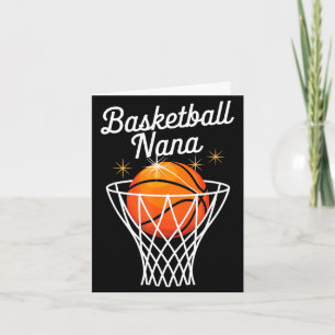 Basketball grandma nana basketball hoop mothers da card