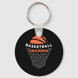 Basketball Grandpa Bball Lover Best Grandfather Ev Key Ring