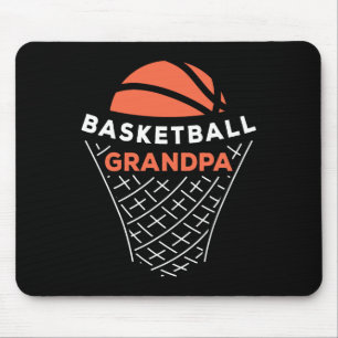 Basketball Grandpa Bball Lover Best Grandfather Ev Mouse Pad